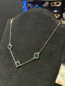 Colar Van Cleef Green - Pronta Entrega