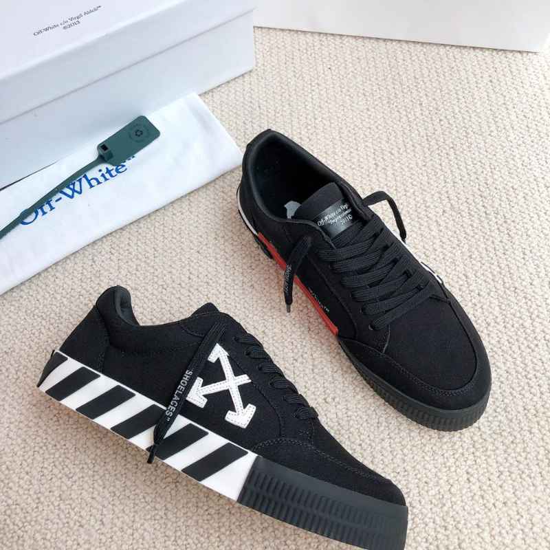 Tênis Off-White Vulcanized Low Canvas Black - ENCOMENDA