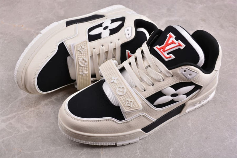 Louis Vuitton Trainer Black White Cream - Encomenda