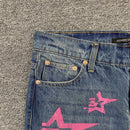 Calça Jeans Sp5der Pink Stars - Encomenda