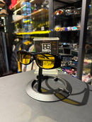 Óculos Palm Angels Preto Lente Transparente Amarelo - Pronta Entrega