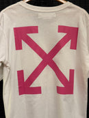 Camiseta OFF-WHITE Arrow Caravaggio St. Fran Skate Slim Tee Roxo/Branca - Pronta Entrega