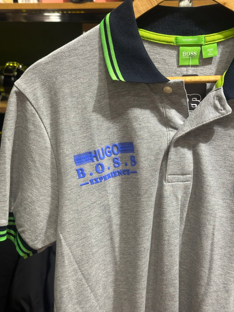 Camisa Polo Hugo Boss Cinza - Pronta Entrega