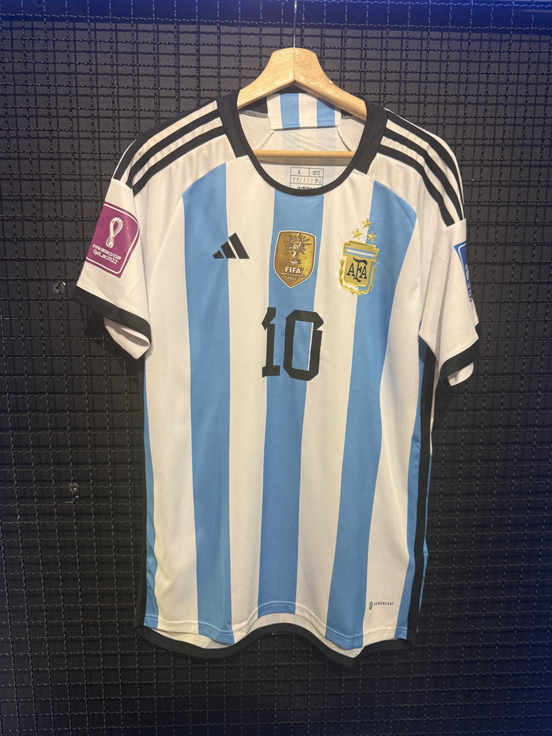 Camisa Seleção Argentina 2022 Messi #10 - Pronta Entrega