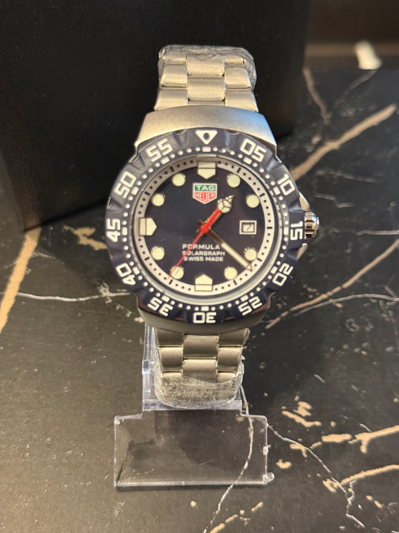 Relógio TAG Heuer Formula 1 Solargraph Fundo Blue - Pronta Entrega