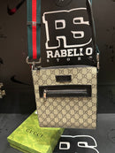 Bolsa Gucci Carteiro Transversal Bege Preto - Pronta Entrega