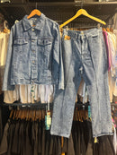 Conjunto CORTEIZ Jeans Claro - Pronta Entrega