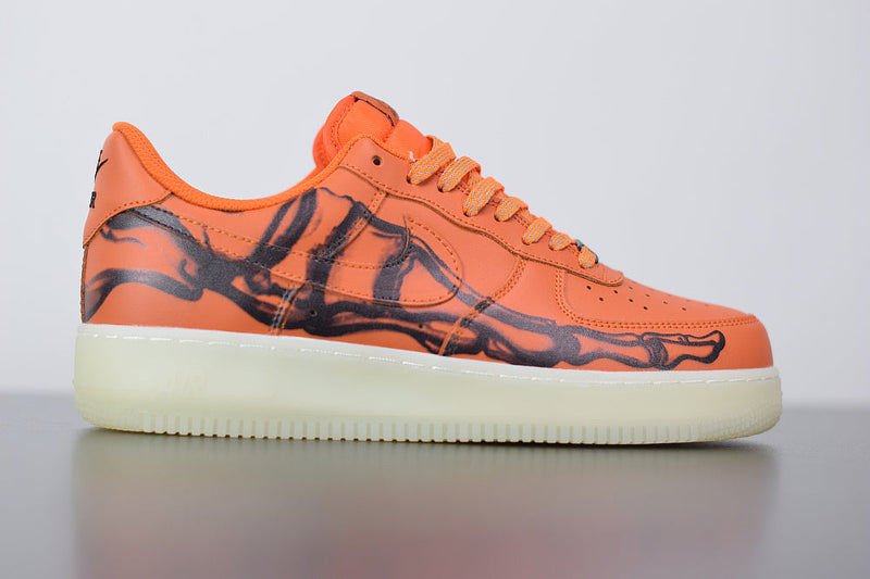 Nike Air Force 1 Orange Skeleton Halloween - Encomenda