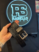 Cinto Chrome Hearts 105 CM Couro Fivela Metal  - Pronta Entrega (Copy)