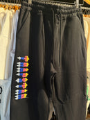 Conjunto TRAPSTAR Moletom Logo Colors Preto - Pronta Entrega