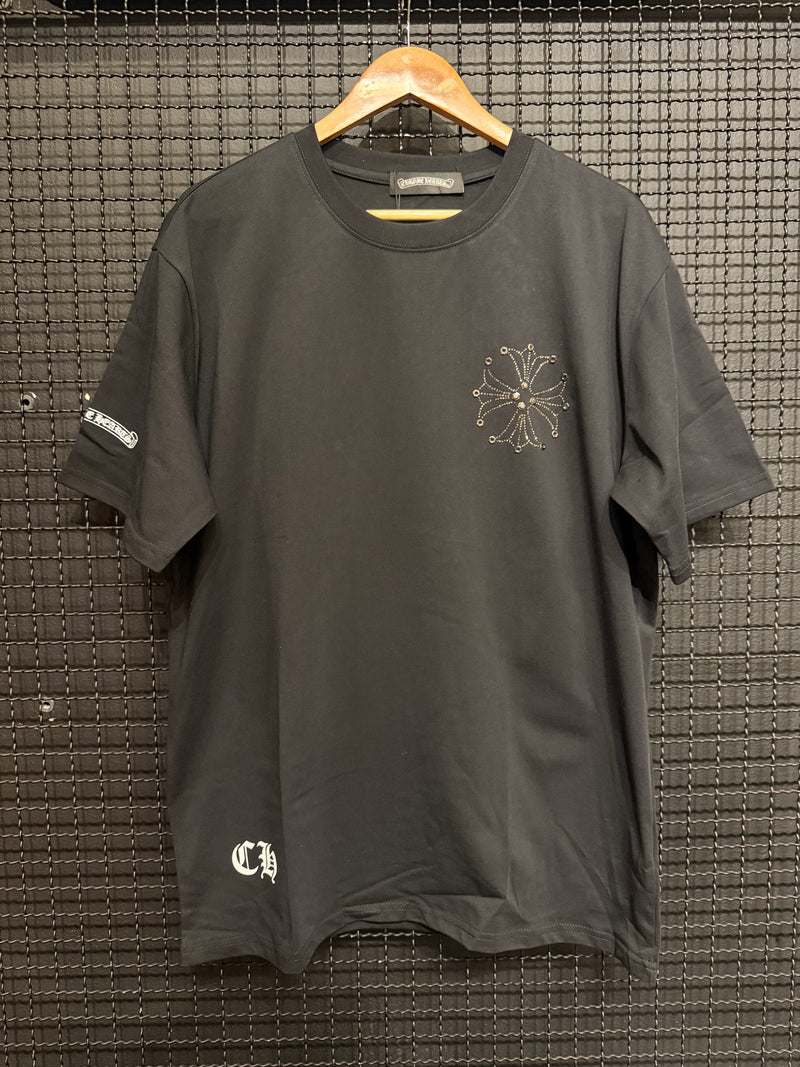 Camiseta Chrome Hearts Logo Brilliant Black - Pronta Entrega