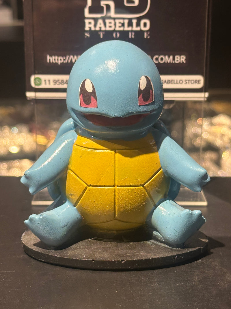 Boneco de Ação Pokémon Squirtle 10cm Resina - Pronta Entrega