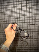 Óculos Chrome Hearts Armação Preto Prata - Pronta Entrega