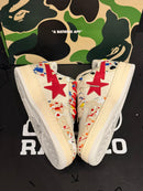Tênis Bape Sta Low 'Paint Splatter - Ivory' - Pronta Entrega