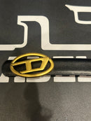 Cinto Feminino Diesel Black/Pink Fivela Gold 105 CM  - Pronta Entrega