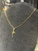 Corrente Veneziana Banhada Pingente “Fé” 25 CM - Pronta Entrega