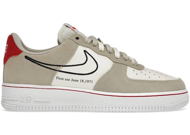 Nike Air Force 1 Low First Use Light Sail Red - Encomenda