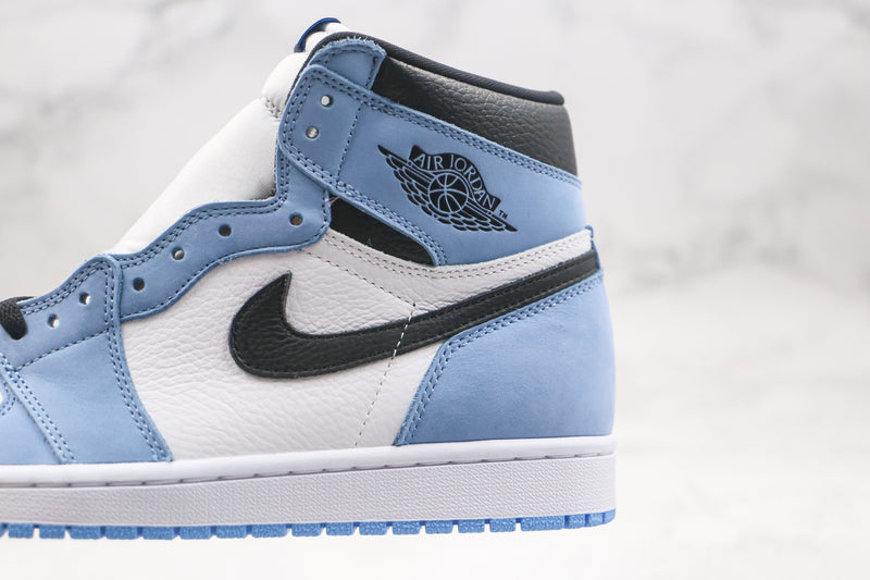 Jordan 1 Retro High White University Blue Black - Encomenda