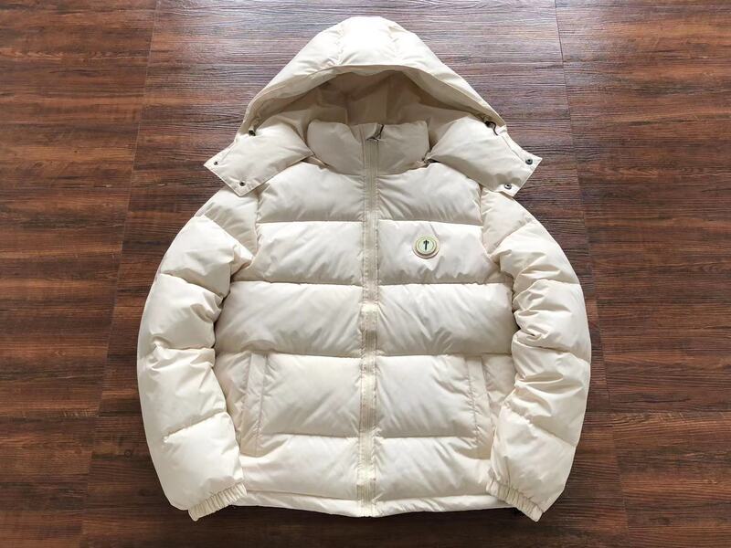 Jaqueta Puffer Trapstar Irongate Hooded Cream - Encomenda