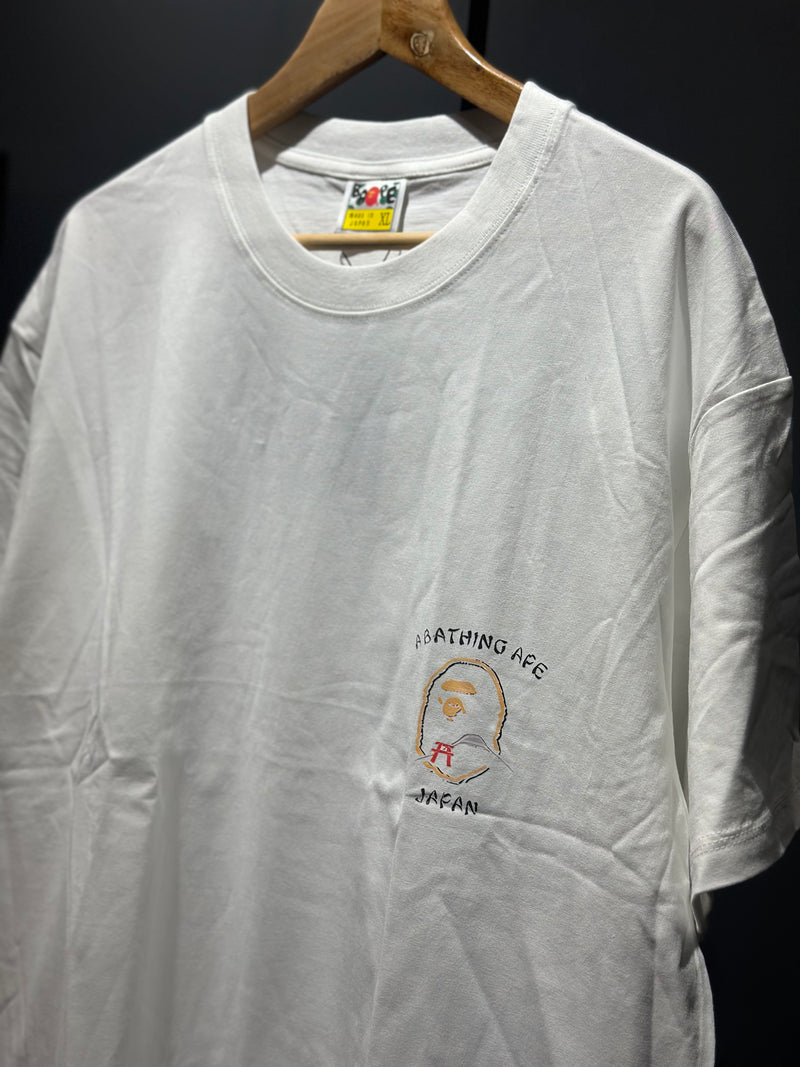 Camiseta BAPE A Bathing Ape Japan Branca - Pronta Entregar