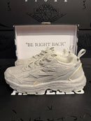 Tênis Off-White Be Right Back Prata Cravejado - Pronta Entrega
