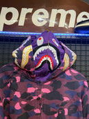 Jaqueta Bape Shark Camo Purple Duo Hoodie  - Pronta Entrega