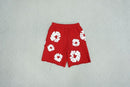 Shorts Denim Tears The Cotton Wreath Vermelho - Encomenda