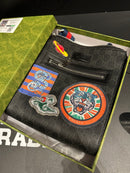 Bolsa Gucci Carteiro Transversal Tiger Couro Preto - Pronta Entrega