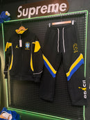 Conjunto Tracksuit Jordan Brasil Preto Amarelo 2026/27 - Pronta Entrega