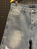 Short Jeans Claro Purple Brand Brilliant Lights - Pronta Entrega
