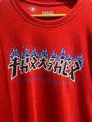 Camisa Trasher Vermelha Godzilla Charred - Pronta Entrega