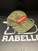 Boné Supreme Washed Chino Twill Camp Snake Verde - Pronta Entrega