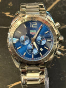 Relógio TAG Heuer Formula 1 x Indy 500 Silver Fundo Blue - Pronta Entrega