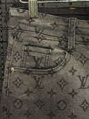 Calça Jeans Louis Vuitton Monogram Denim Degradê - Pronta Entrega