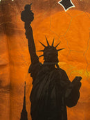 Camiseta Godspeed Liberty Statue Black/Orange - Pronta Entrega
