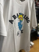 Camiseta BAPE Tiger Milo College Branca - Pronta Entrega