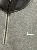 Jaqueta Nike Solo Swoosh White 1/4-Zip Cinza - Pronta Entrega