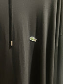 Moletom Oversize com gorro Lacoste Preta - Pronta Entrega