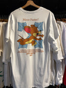 Camiseta Off-White Jerry ‘Faster’ Branca - Pronta Entrega