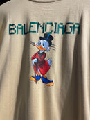 Camiseta BLENCIAGA “PATO DONALD” Bege - Pronta Entrega