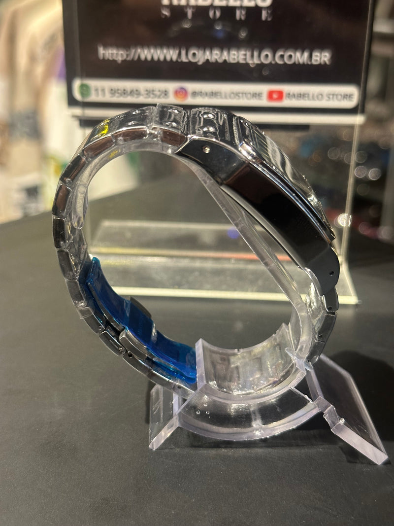 Relógio Cartier Silver Fundo Black - Pronta Entrega