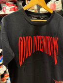 Camiseta VLONE ‘ Good Intentions’ Preta Vermelha - Pronta Entrega