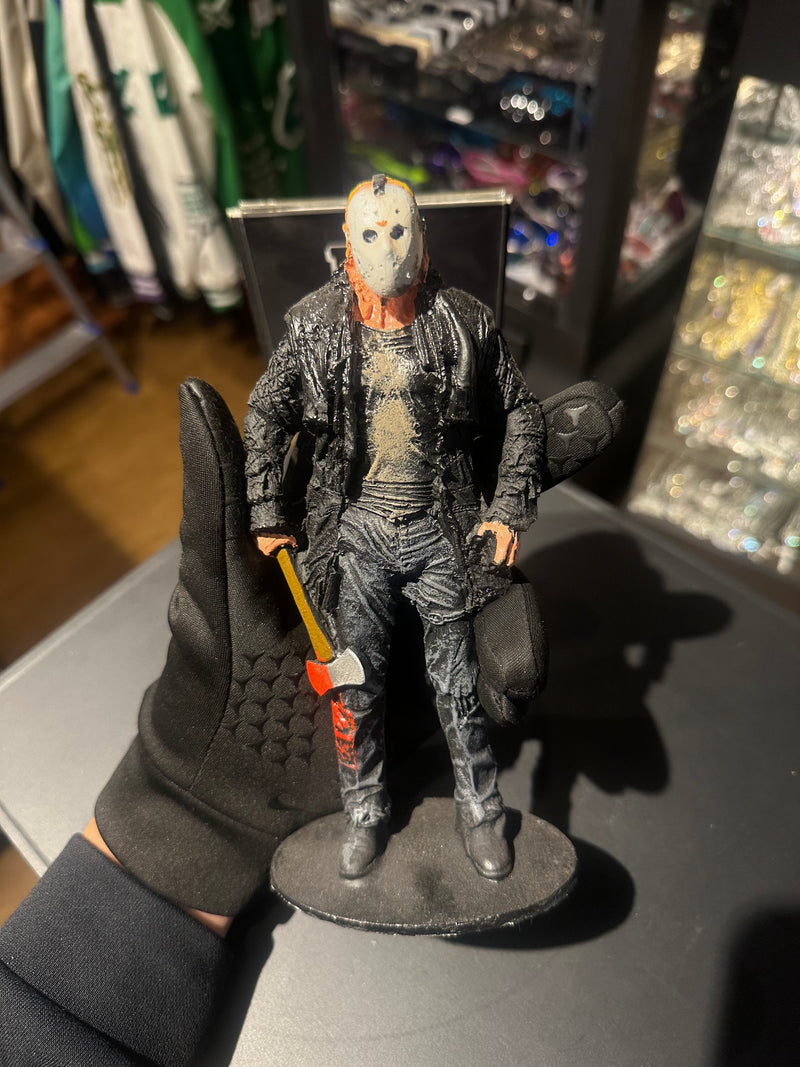 Boneco de Ação Jason Voorhees Machado 20cm Resina - Pronta Entrega