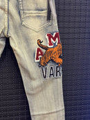 Calça Jeans Amiri Tiger Varsity - Pronta Entrega
