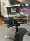 Óculos Cartier Marrom Retangular Lente Escura - Pronta Entrega