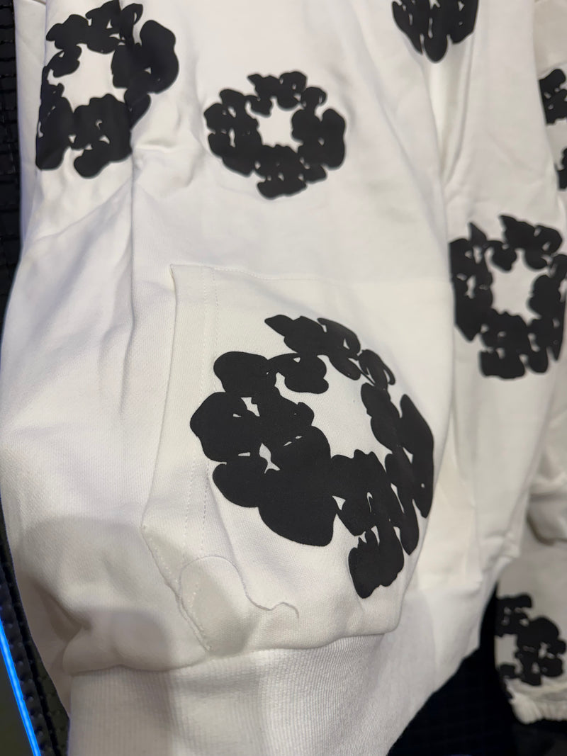 Conjunto Denim Tears White Black Moletom + Calça - Pronta Entrega