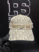 Boné Aba Curva Christian Dior Paris Gold Logo Frontal - Pronta Entrega