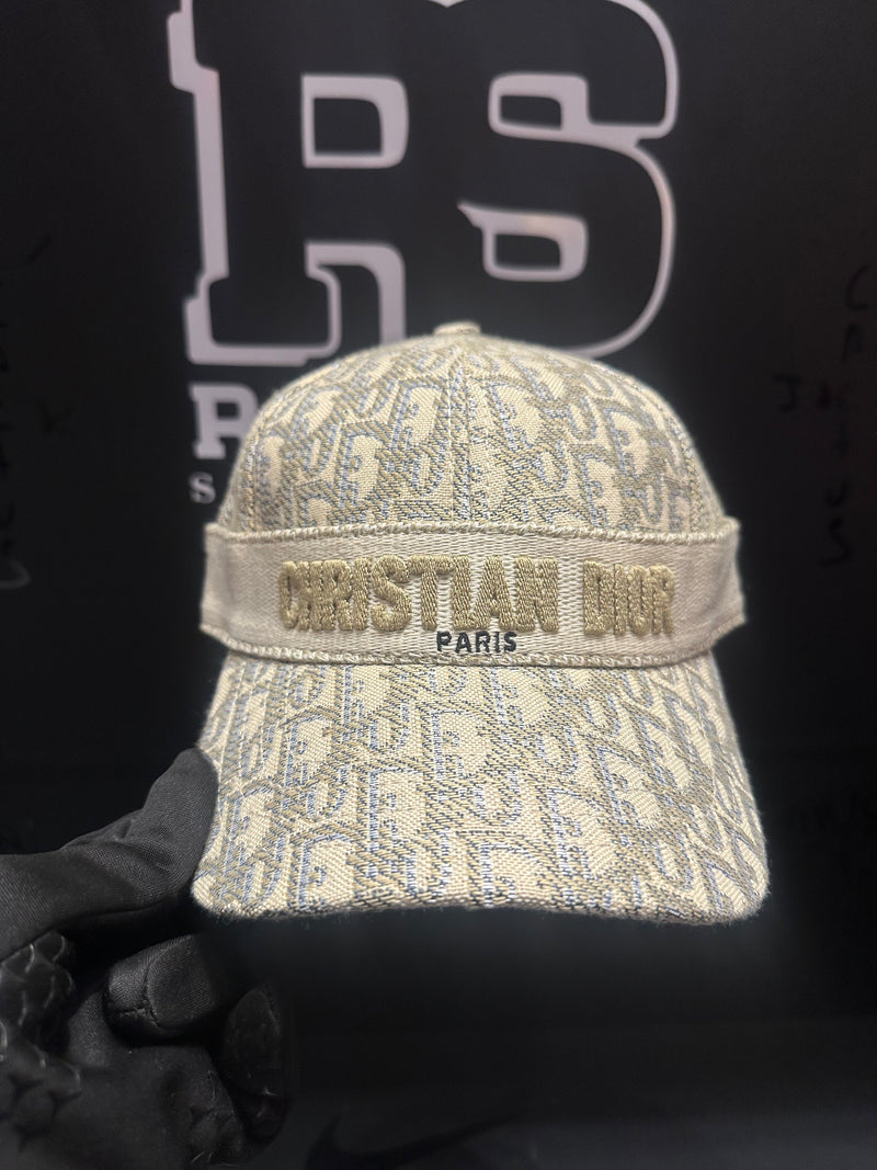 Boné Aba Curva Christian Dior Paris Gold Logo Frontal - Pronta Entrega