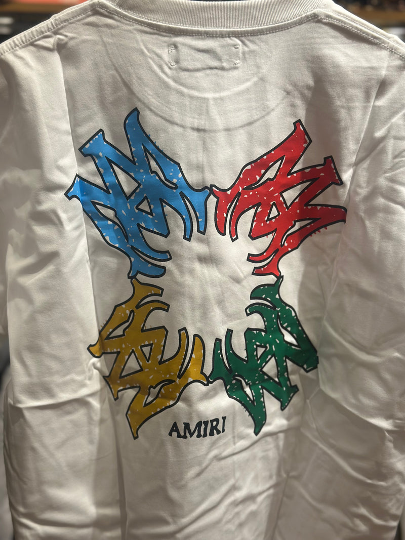 Camiseta Amiri Kids Branca - Pronta Entrega