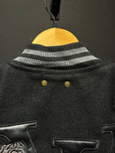 Jaqueta Varsity Louis Vuitton Black - Pronta Entrega